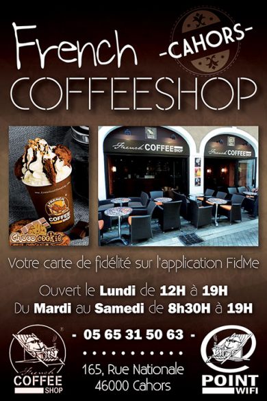 French coffee shop Cahors